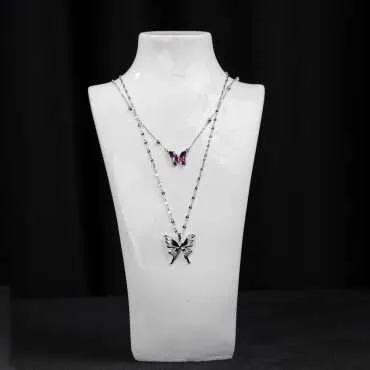 Steel Women's Necklace - Standart - 5