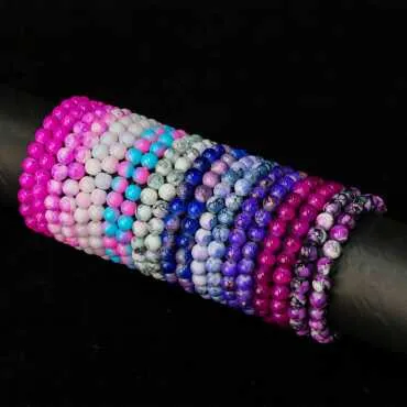Colorful Glass Bead Bracelet - Standart