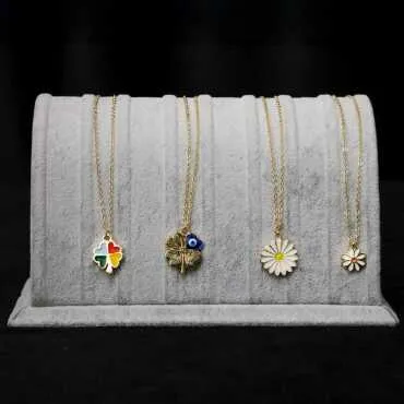 Mineral Coated Necklace - Standart - 4