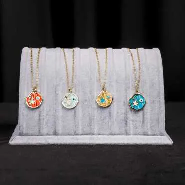 Mineral Coated Necklace - Standart - 15
