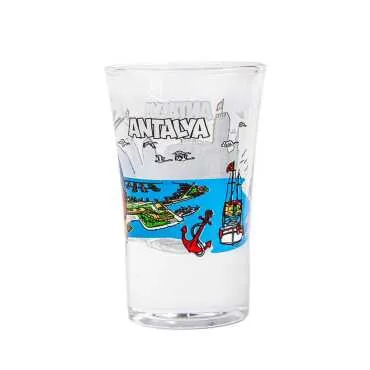 Antalya Region Themed Printed Shot Glass 45x70 mm