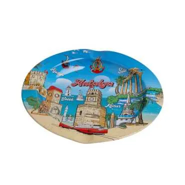 Antalya Region Themed Metal Ashtray 115mm