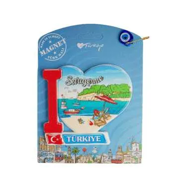 Sarıgerme Themed UV Printed Carded Plastic Refrigerator Magnet - Standart