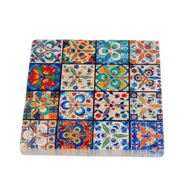 Mandala Themed Stone Coaster 100x100 mm - 5