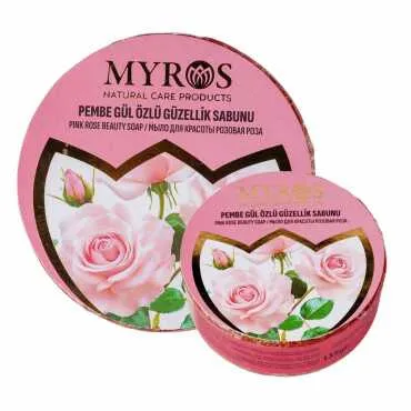 Yuvarlak Pembe Gül Özlü Güzellik Sabunu 135 Gr