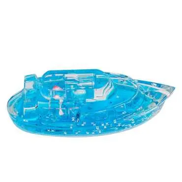 Blue Acrylic Boat with Water