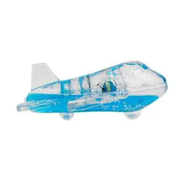 Blue Acrylic Airplane with Water - Standart - 2