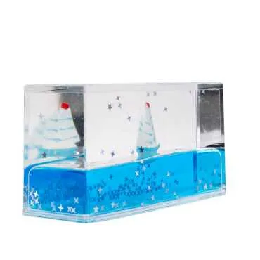Blue Starry Acrylic Rectangular Refrigerator Magnet