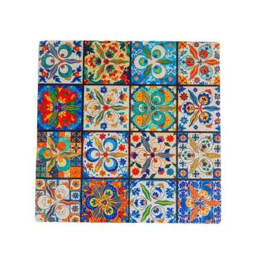 Mandala Themed Stone Coaster 100x100 mm - 3
