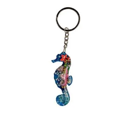 Toptan Dalyan Temalı Şeffaf Polyester Anahtarlık - 6