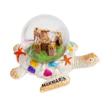 Wholesale Marmaris Themed Polyester Snow Globe 45 mm - 4