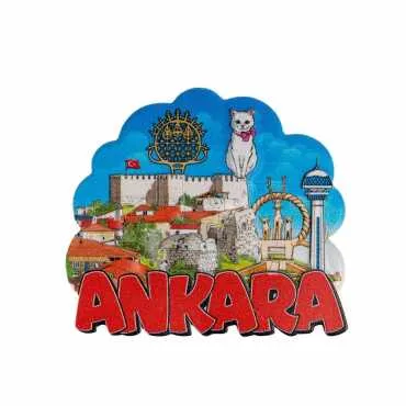 Ankara Themed Myros Traditional Polyester Refrigerator Magnet - 2