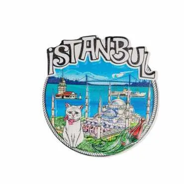 Toptan Myros  İstanbul Temalı Yöresel Polyester Magnet - 17