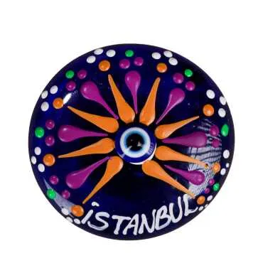 İstanbul Temalı Nazar Mandala Magnet - 4