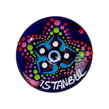 İstanbul Temalı Nazar Mandala Magnet - 7