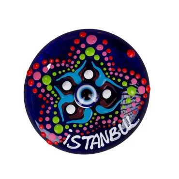 İstanbul Temalı Nazar Mandala Magnet - 9