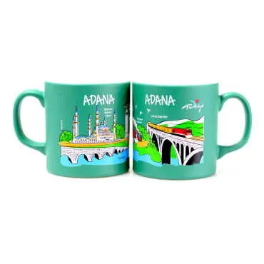 Adana Themed Customised Serigraphy Printed Ceramic Mug 82x90 mm - 4