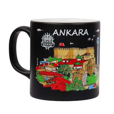 Ankara Themed Customised Serigraphy Printed Ceramic Mug 82x90 mm - 6