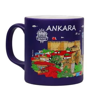 Ankara Themed Customised Serigraphy Printed Ceramic Mug 82x90 mm - 7
