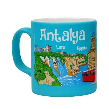 Toptan Antalya Temalı Serami̇k Yöresel Kupa Model B 82*90 Mm - 3