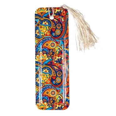 Mandala Themed Myros Metal Bookmark