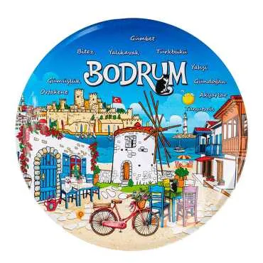 Bodrum Themed Metal Trivet