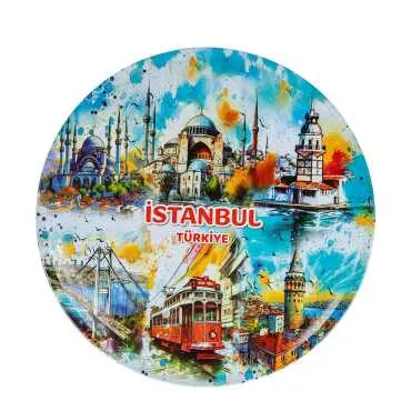 Istanbul Themed Metal Trivet