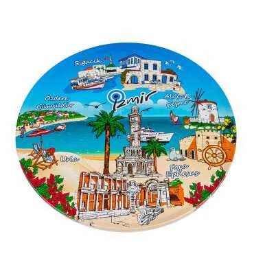 Izmir Themed Metal Trivet - Standart - 2
