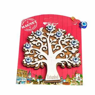 Istanbul Themed Myros Carded Wooden Refrigerator Magnet - Standart - 2