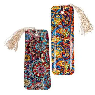 Mandala Themed Myros Metal Bookmark - 3