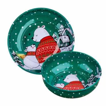 Wholesale Christmas Themed Metal Bowl 95 mm - 8