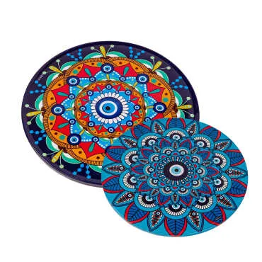 Evil Eye Themed Metal Trivet - 2