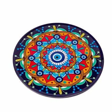Evil Eye Themed Metal Trivet - 5