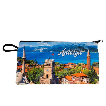 Antalya Themed Turkish Woven Wallet 183x97x8 mm - 8