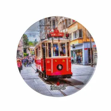 Istanbul Themed Customised Metal Tin Coaster 90 mm - 8