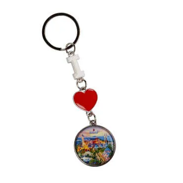 Istanbul Themed I Love Keychain - Standart - 2