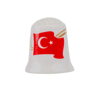 Turkey Themed Ceramic Thimble - Standart - 2