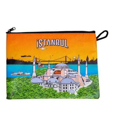 İstanbul Themed Myros Wallet 215x155x8 mm