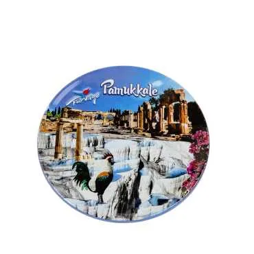 Pamukkale Themed Myros Metal Coaster 90 mm - 5