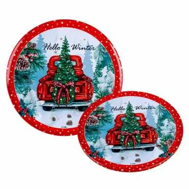 Christmas Themed Metal Trivet