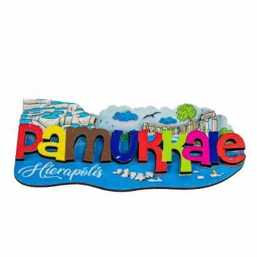 Pamukkale Themed UV Printed Text Refrigerator Magnet - Standart - 2