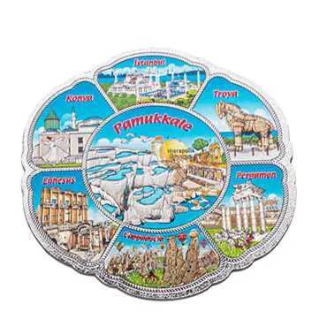 Pamukkale Temalı Metalize Magnet 70Mm