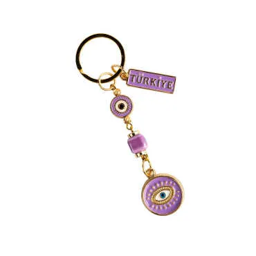 Türkiye Temalı Nazar Anahtarlık Altın Koleksiyon - Standart - 2