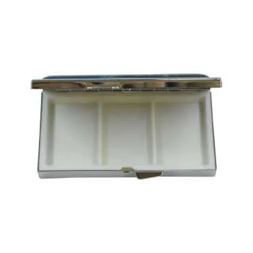 Pamukkale Themed Myros Metal Mirror Rectangle Pill Box 84x45x13 mm - Standart - 2