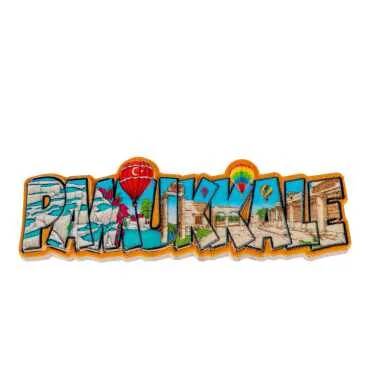 Pamukkale Themed Myros Local Polyester Refrigerator Magnet - 8