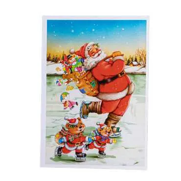 Yılbaşı Temalı Kartpostal - Standart - 12