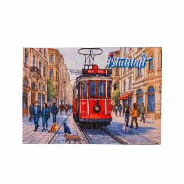 İstanbul Temalı Kanvas Şövale Tablo 70x100 mm - 10
