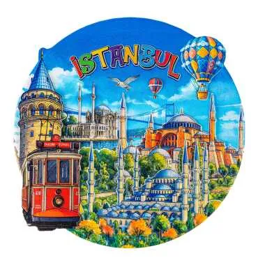 İstanbul Temalı Myros 20 Cm Uv Polyester Tabak - 5