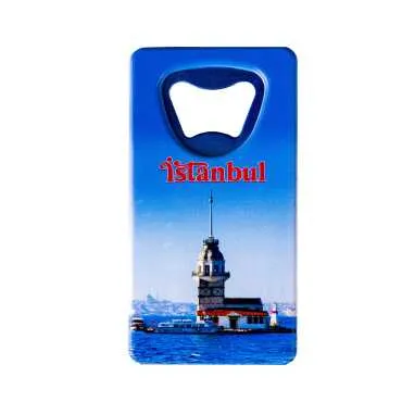 Istanbul Themed Uv Printed Rectangle Bottle Opener