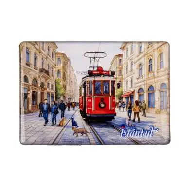 Toptan İstanbul Temalı Myros Dikdörtgen Magnet 95x65 mm - 3